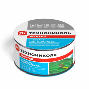 Лента-герметик NICOBAND темно-серый 10м х 7,5см ГП (коробка 4 рулона)