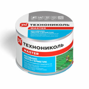 Лента-герметик NICOBAND серебристый 3м х 7,5см ГП (коробка 16 рулонов)